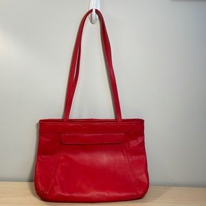 Bright Red OPTI Leather Purse